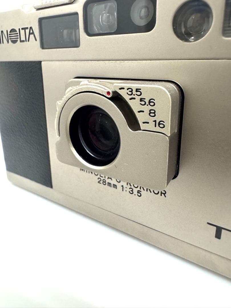 MINOLTA TC-1 名機フィルムカメラ チタンボディ動作確認済 新品電池付