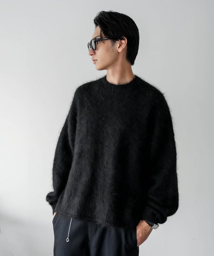 トップス CTHY HIGHEND MOCKNECK ALPAKA SHAGGY KNIT