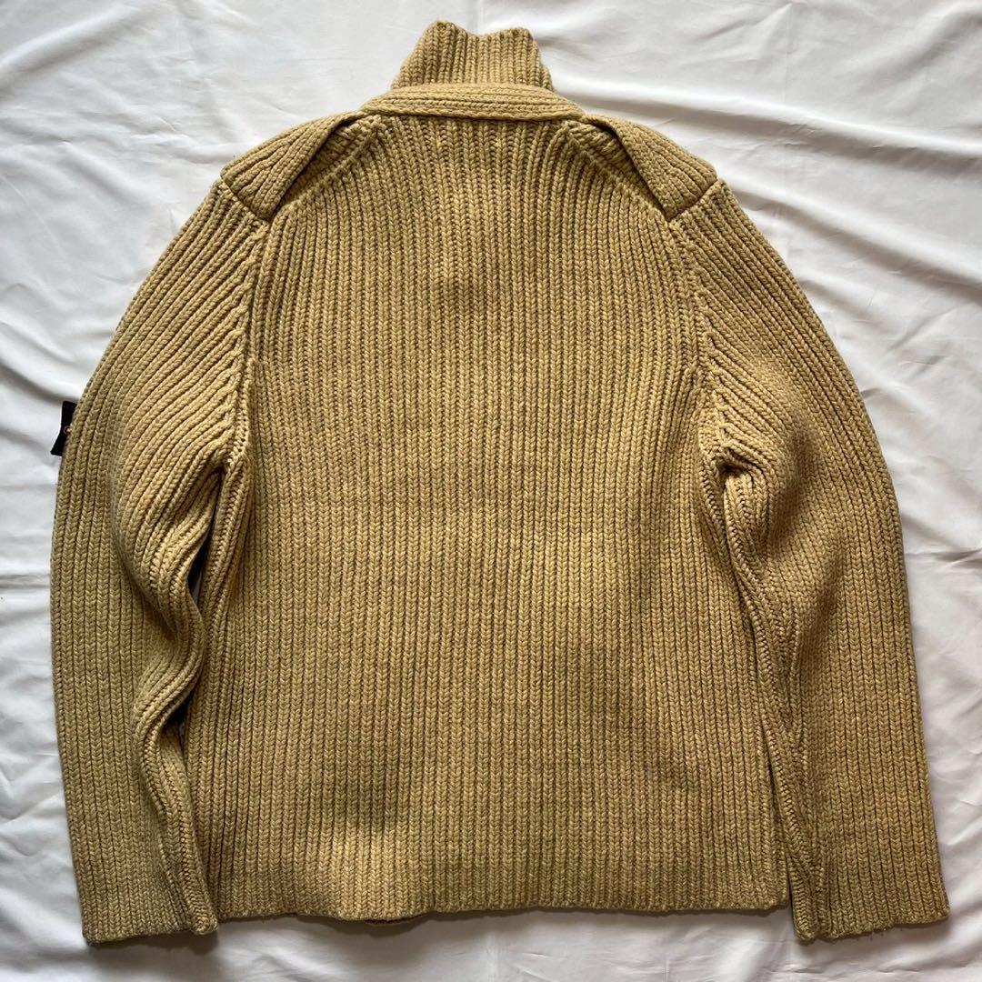07AW STONE  ボタン ニット Lサイズ ベージュ 美品
