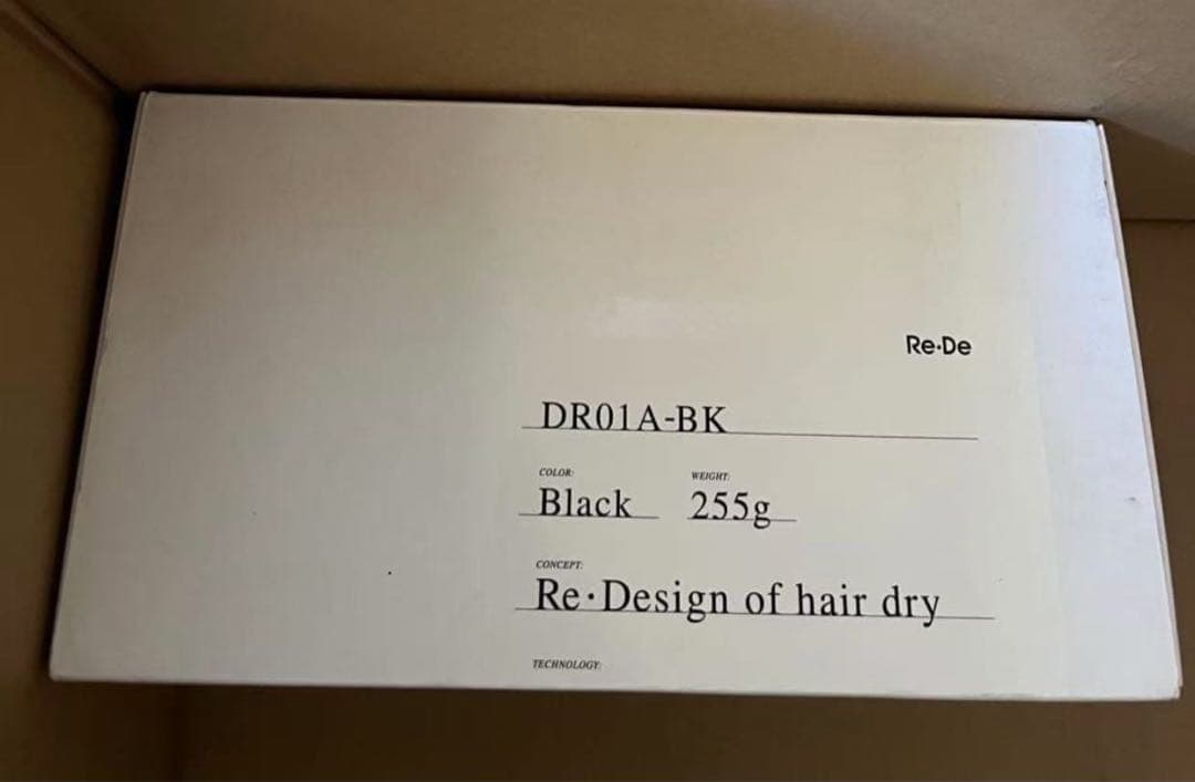 Re・De Hairdry DR01A-BK [ブラック]