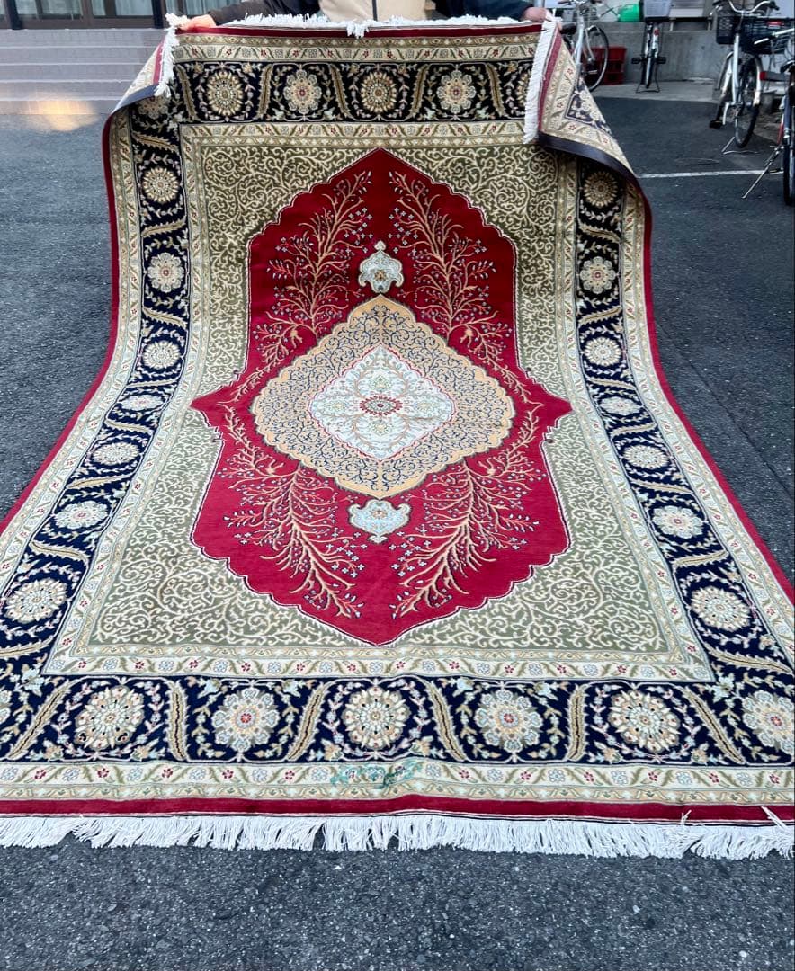 ムガル ペルシャ カーペット/サイズ:200x300cm……fjb1。