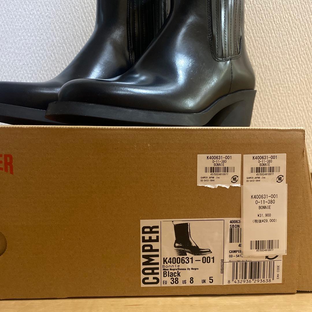 CAMPER ブラック ショートブーツ本革値下げ中‼️21800〜⬇️⬇️⬇️⬇️