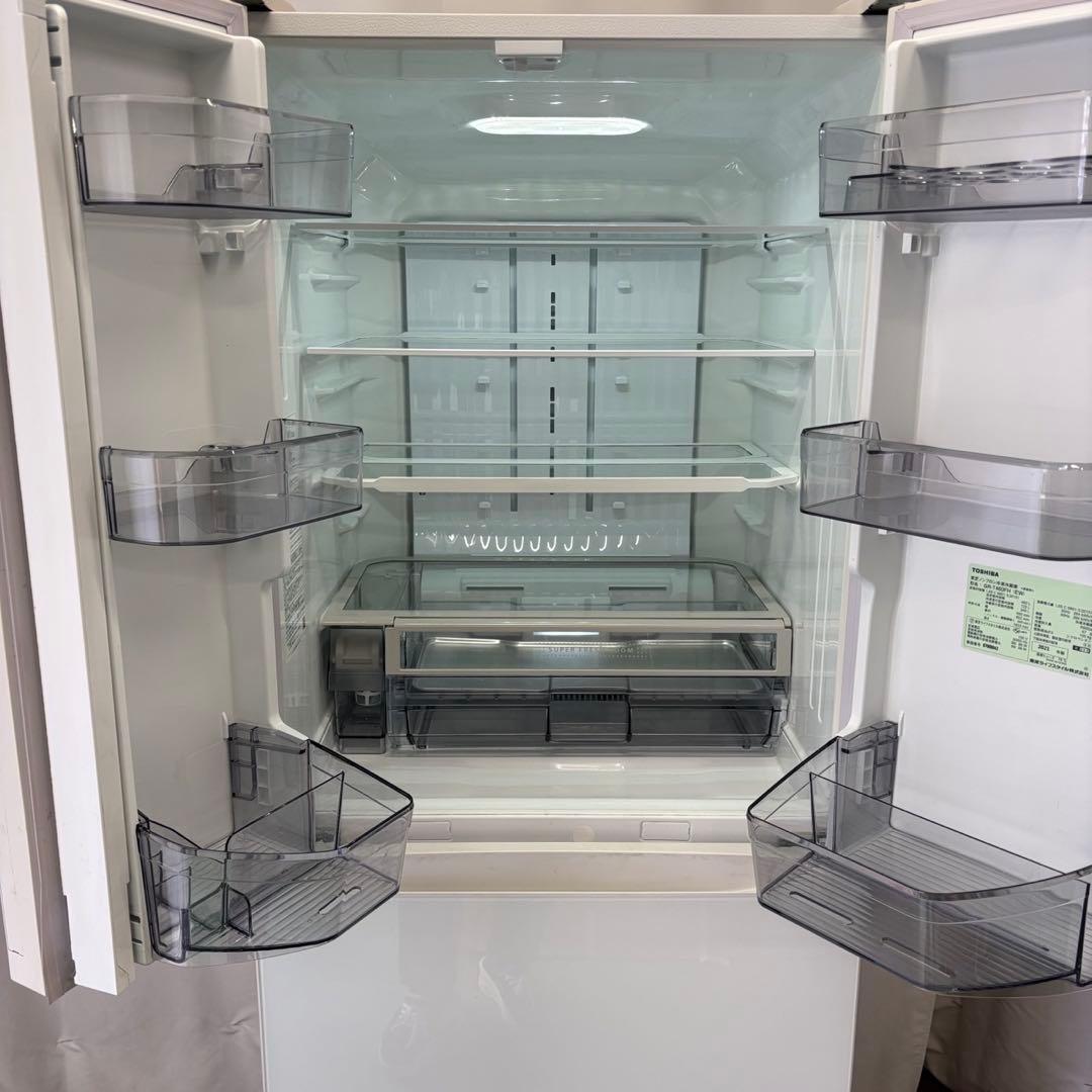 144❤️　冷蔵庫　東芝　400ℓ〜500ℓ　大型　綺麗　フレンチドア　設置無料