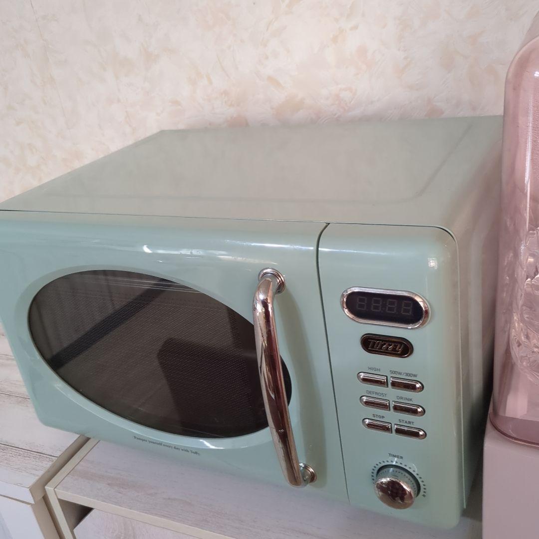 レトロ ミントグリーン 電子レンジ