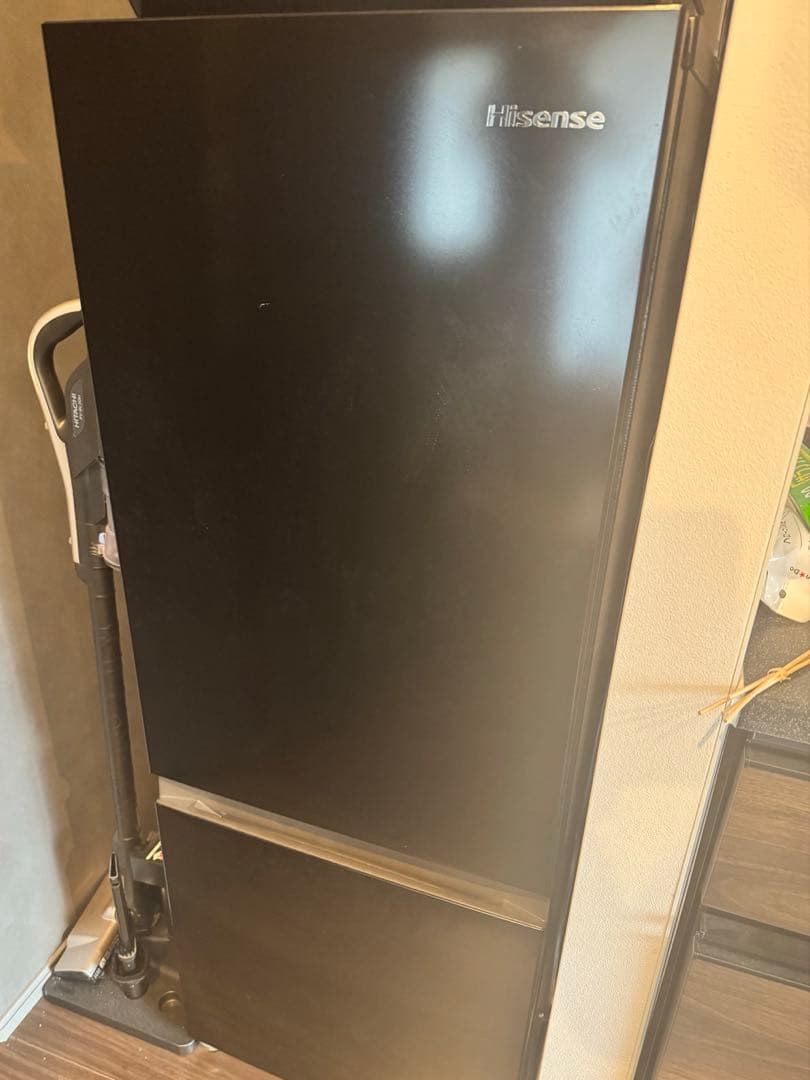 【コーキ】Hisense HR-D15FBブラック冷蔵庫 162L 2ドア