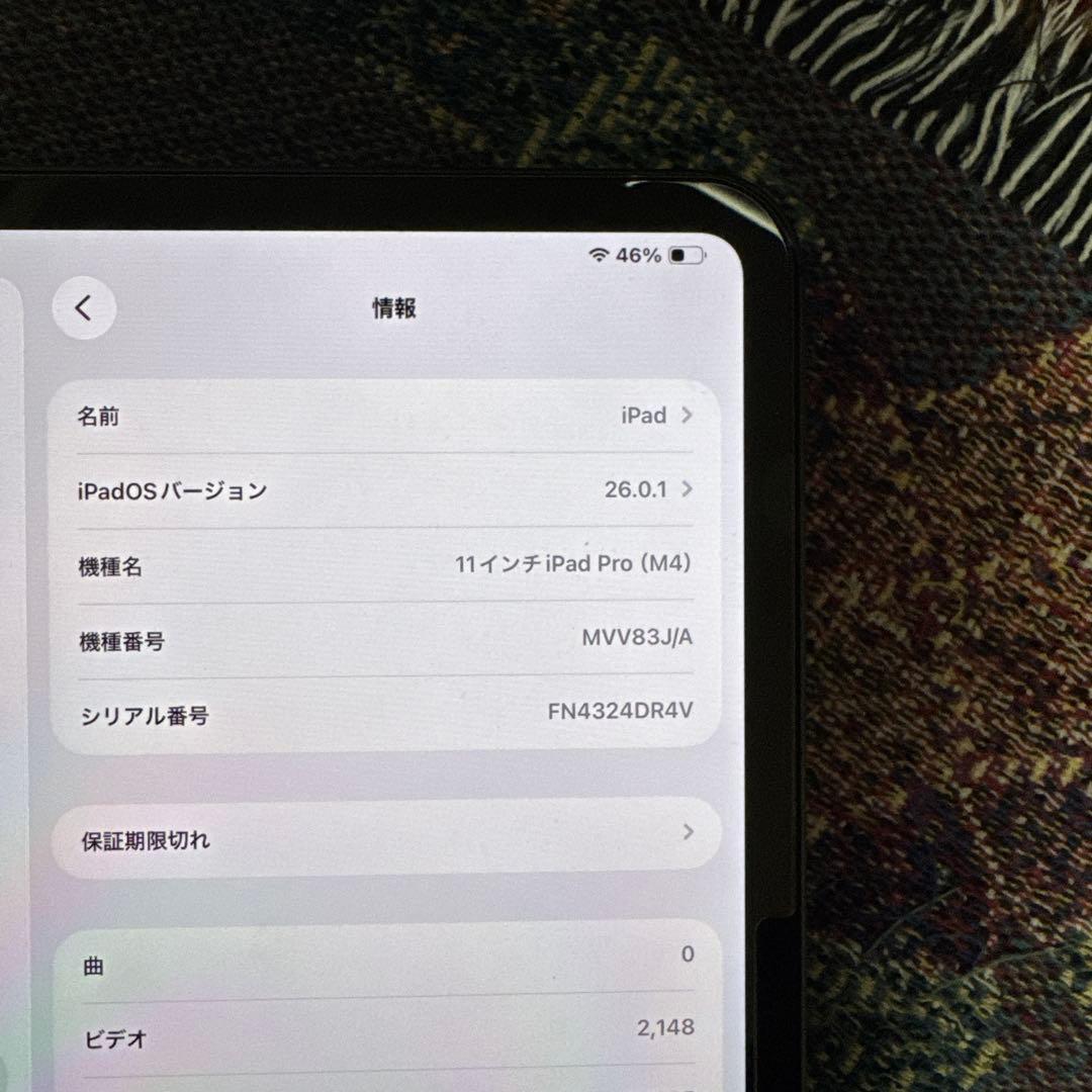 iPad Pro 11インチ M4 256GB + Pencil Pro