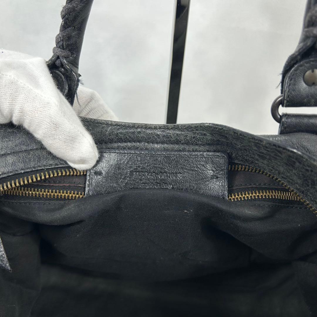 バッグ Balenciaga The City 115748 Bag Black