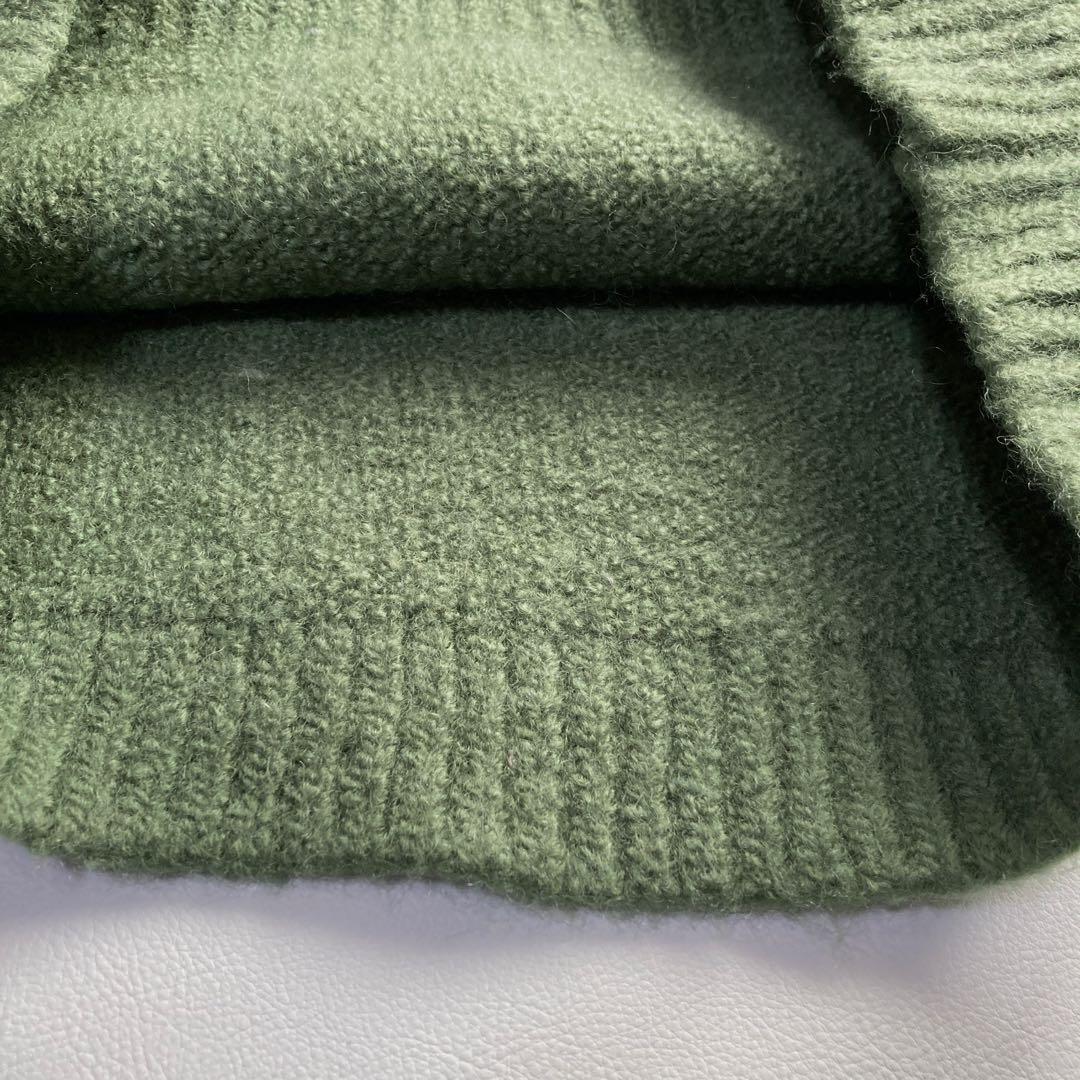 名作 オーラリー SUPER MILLED KNIT BIG P/O 緑 3