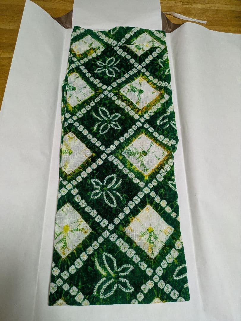 絞り浴衣　綿紅梅