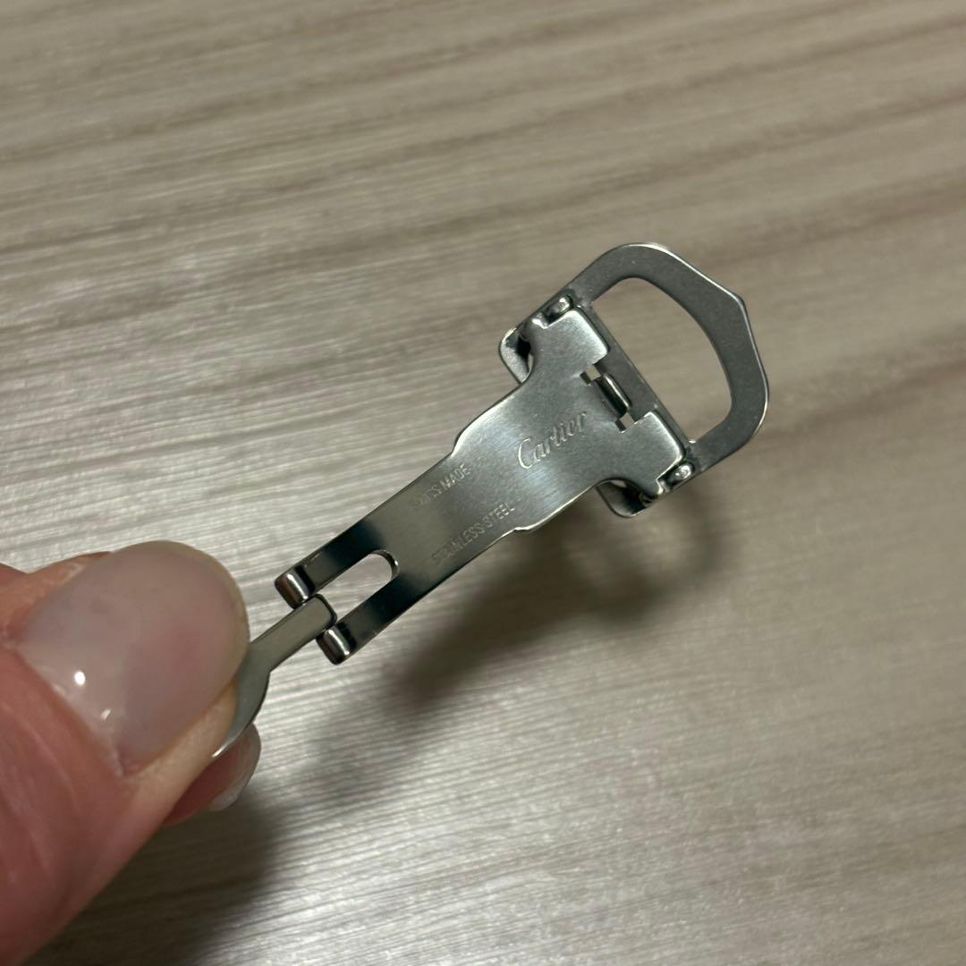 美品 カルティエ 純正 Dバックル 14mm レディース 時計バックル
