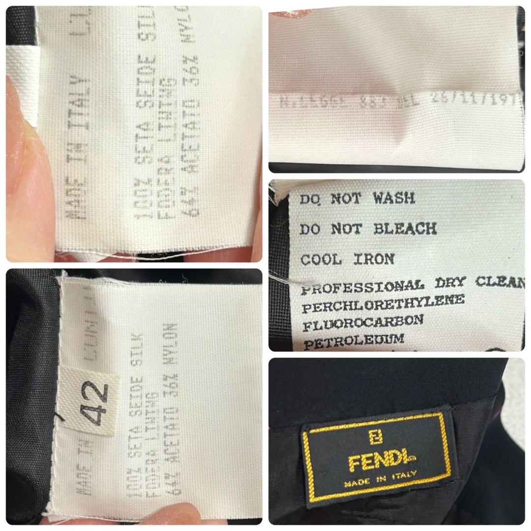 K420 新品未使用 L フェンディ イタリア製 ひざ丈ワンピース レディース