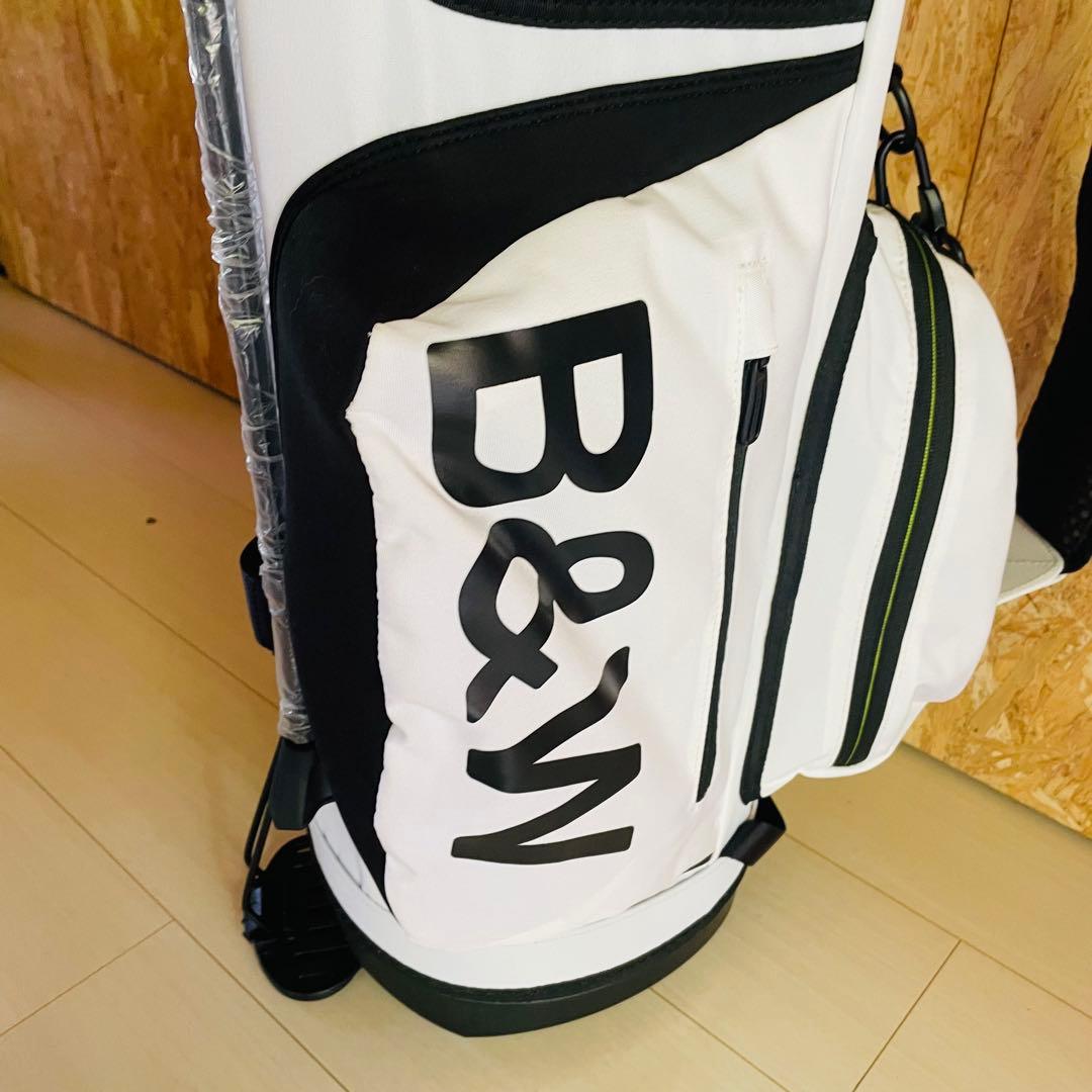 【新品】B&W スタンドゴルフバッグ ホワイト