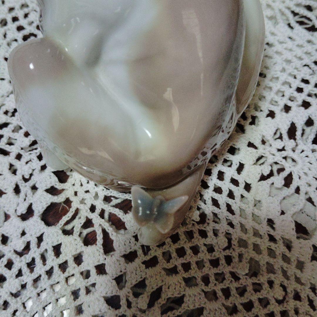 リヤドロ　陶器製犬像 茶色とグレーの犬