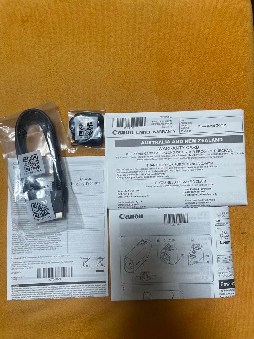 Canon PowerShot ZOOM ホワイト Anker急速充電器