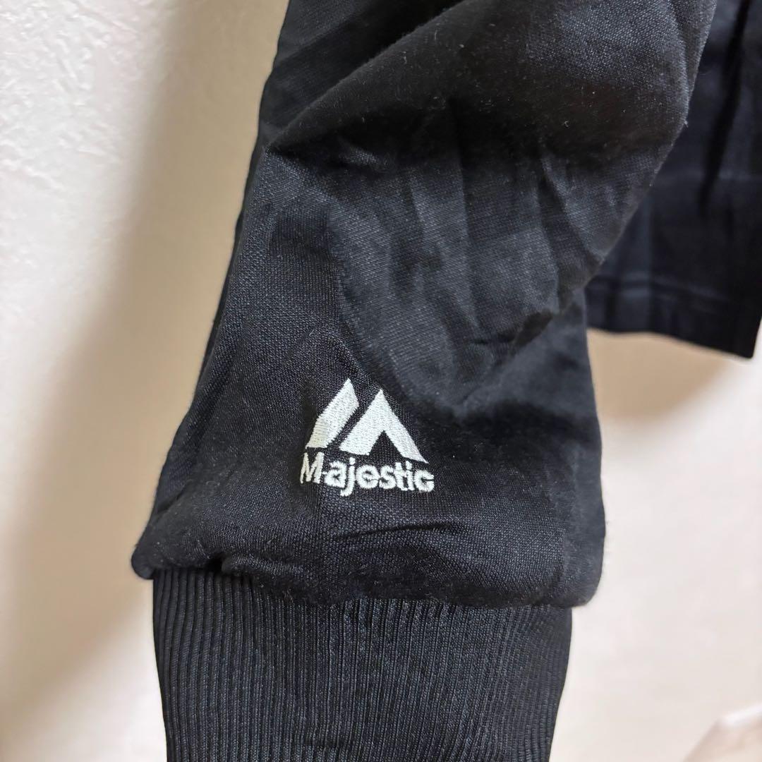 希少　パーカー　ウォームアップウェア ハーフジップ　海外古着【M】ブラック