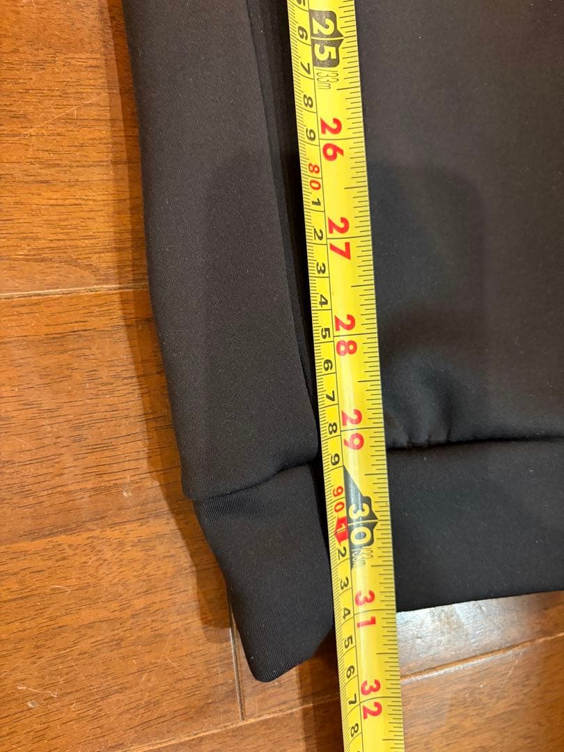 PXG 黒メンズパンツ　スウェット素材　伸縮　試着のみ　送料無料