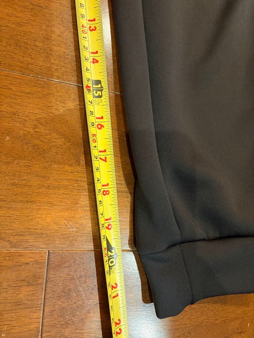 PXG 黒メンズパンツ　スウェット素材　伸縮　試着のみ　送料無料