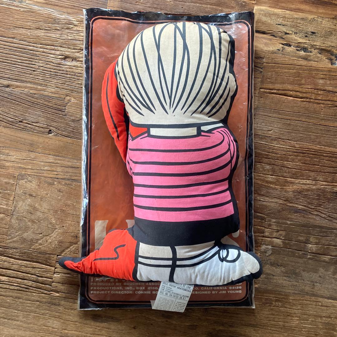 9*2様 60's ヴィンテージ　クッション　ドール　ピロー　ライナス　スヌーピ