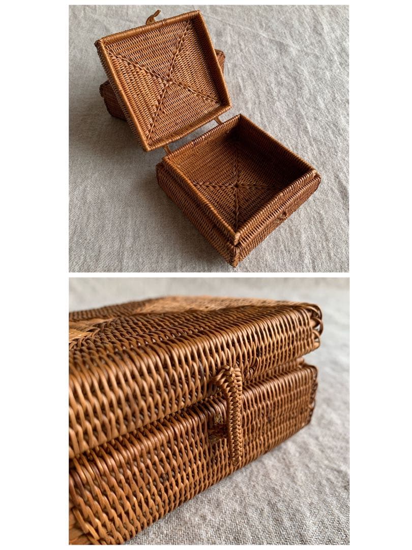 バリ島　アタ 小物・ポケットティッシュ入れ 3個セット