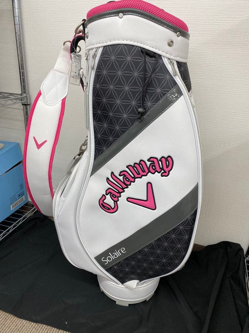 Callaway キャディバッグ ホワイト/グレー/ピンク