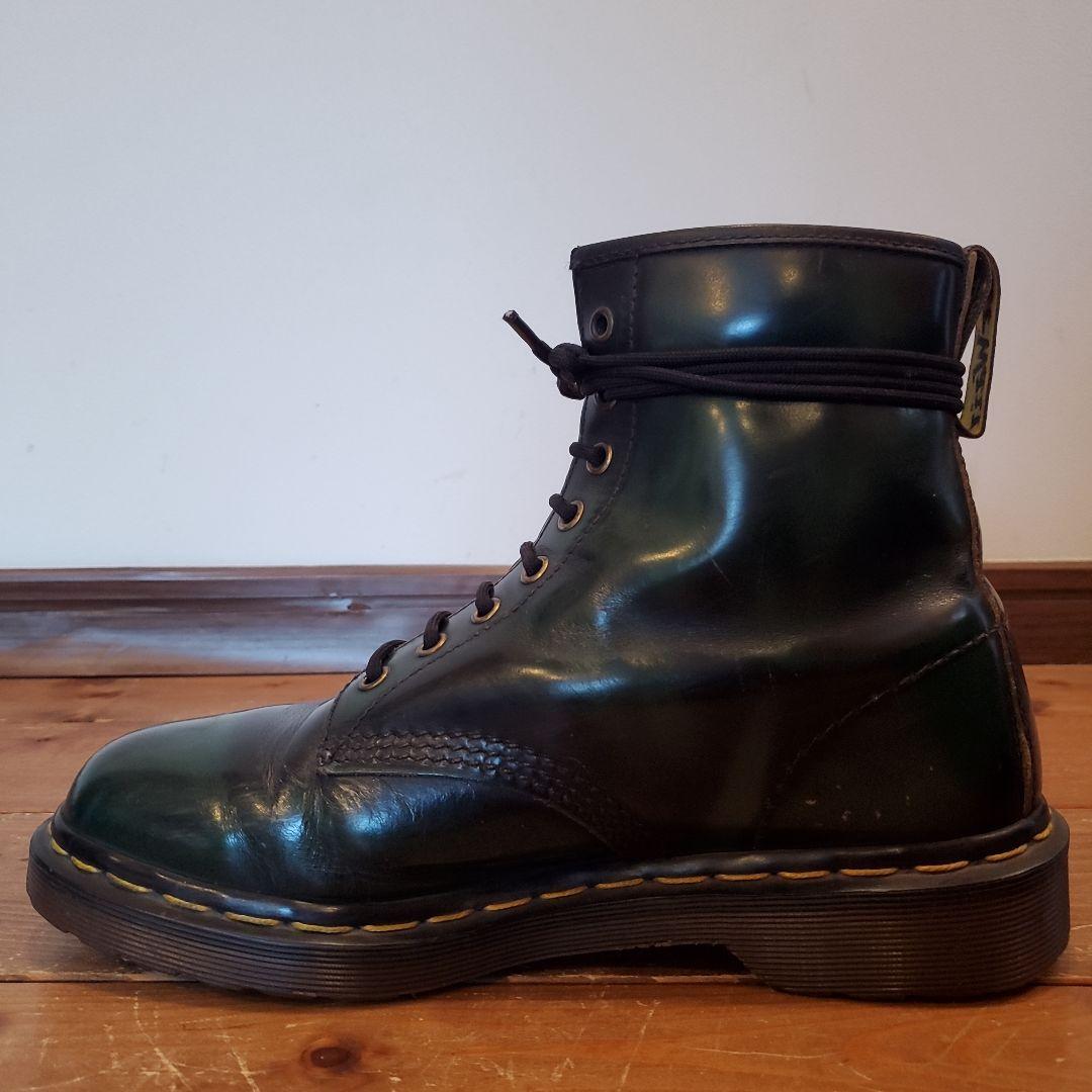 【希少濃緑×ゴールデンサイズ】英国製 ドクターマーチン 8ホール UK7.5