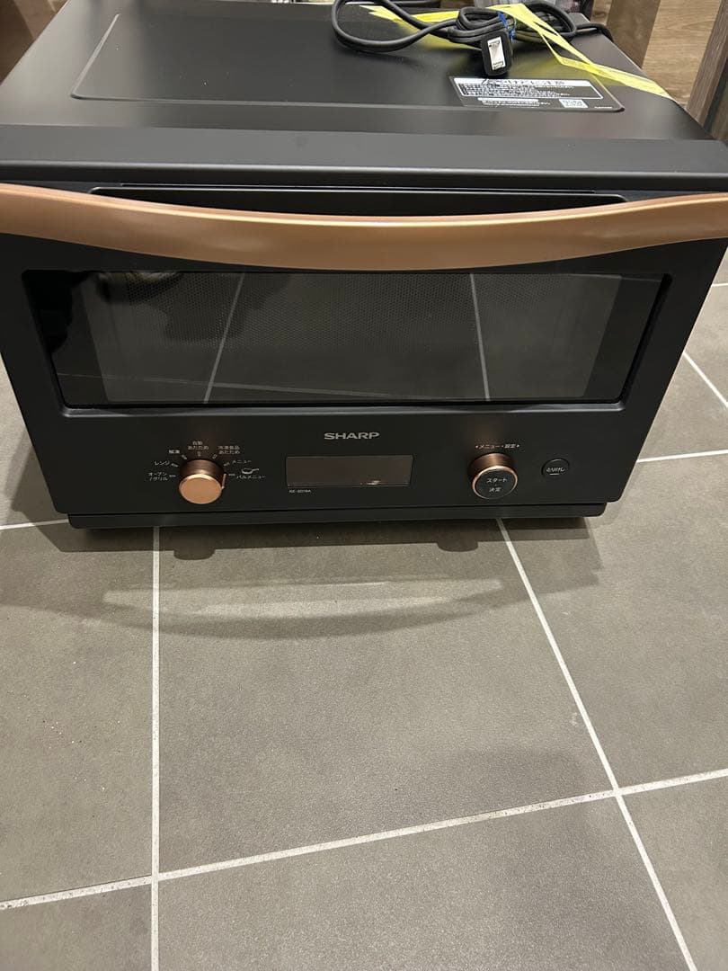 （ジャンク品）SHARP 電子オーブンレンジ RE-SD18 A-B 黒