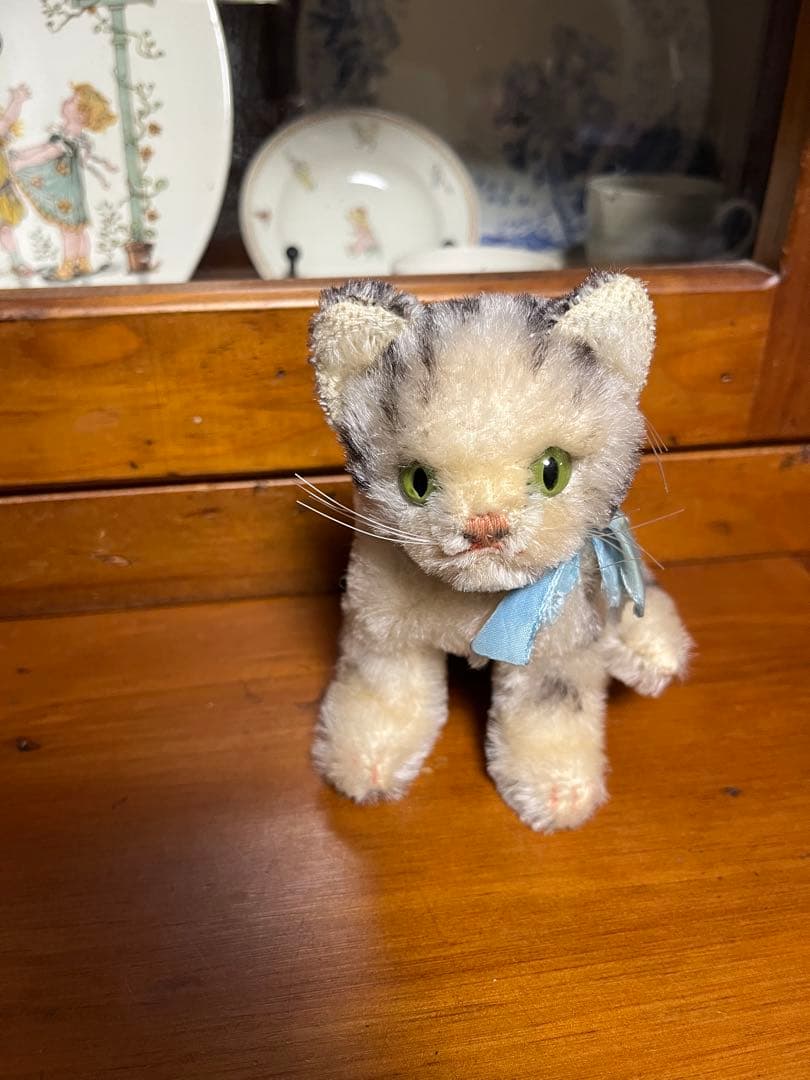 【2/11までの出品】ヴィンテージ シュタイフ　ネコ 猫