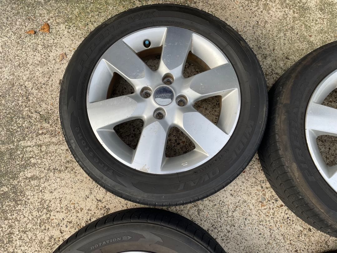 日産　オーテック　15インチ シルバー 6スポークホイールセット