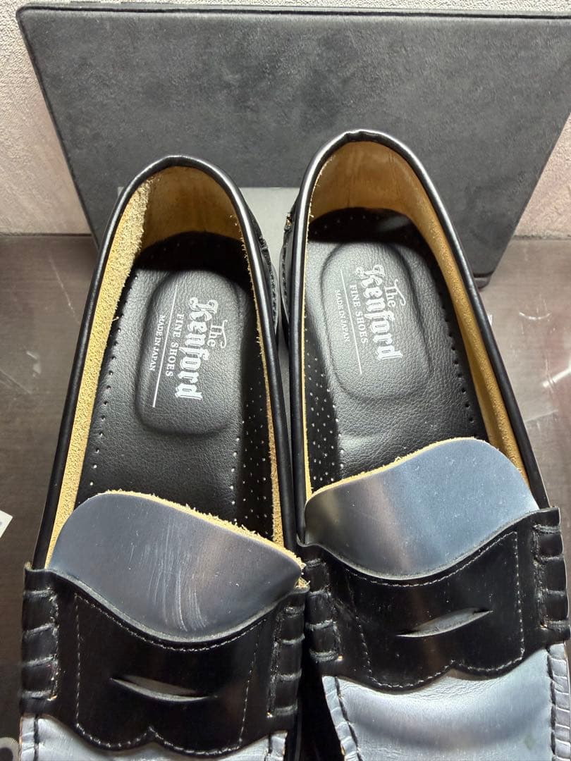 靴 Kenford TANK SOLE LOAFERS 25.5cm