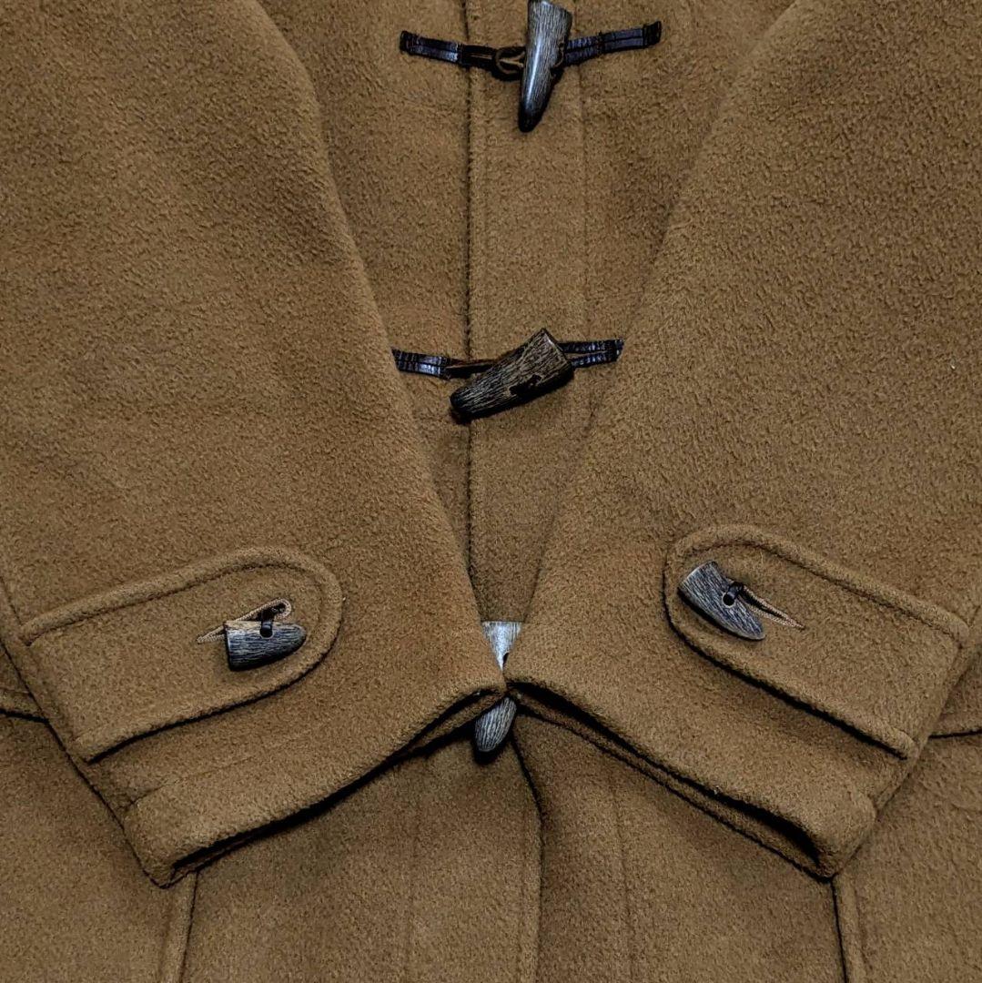 90s グローバーオール ダッフルコート チェック柄 キャメル 英国製 M