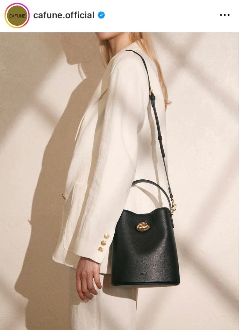 t*n様 ❤️極美品❤️CAFUNE EGG BUCKET - BLACK ショ