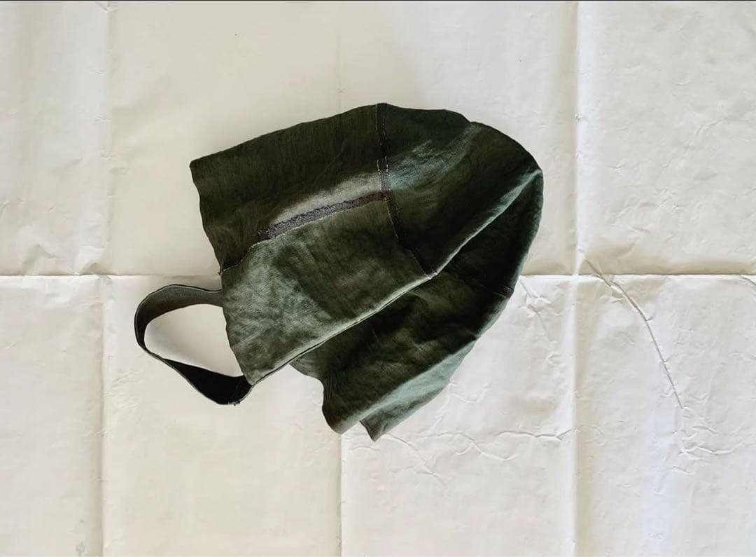 冨澤恭子　柿渋染め　斜めがけバッグ