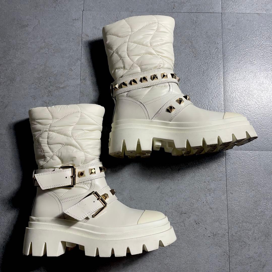 完売モデル✨️ ASH POLAR ナイロンドッキングブーツ アイボリー