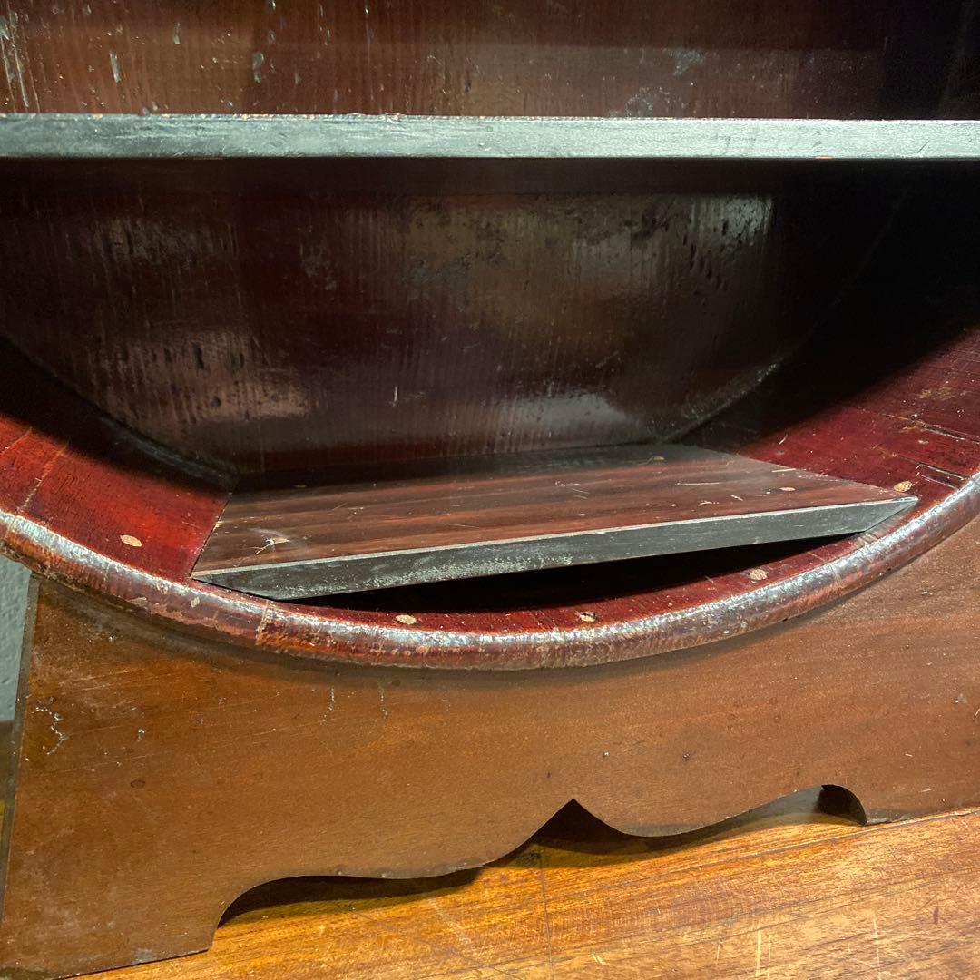 時代物 木桶 飾り棚 ショーケース 古道具 骨董品　インテリア 置物