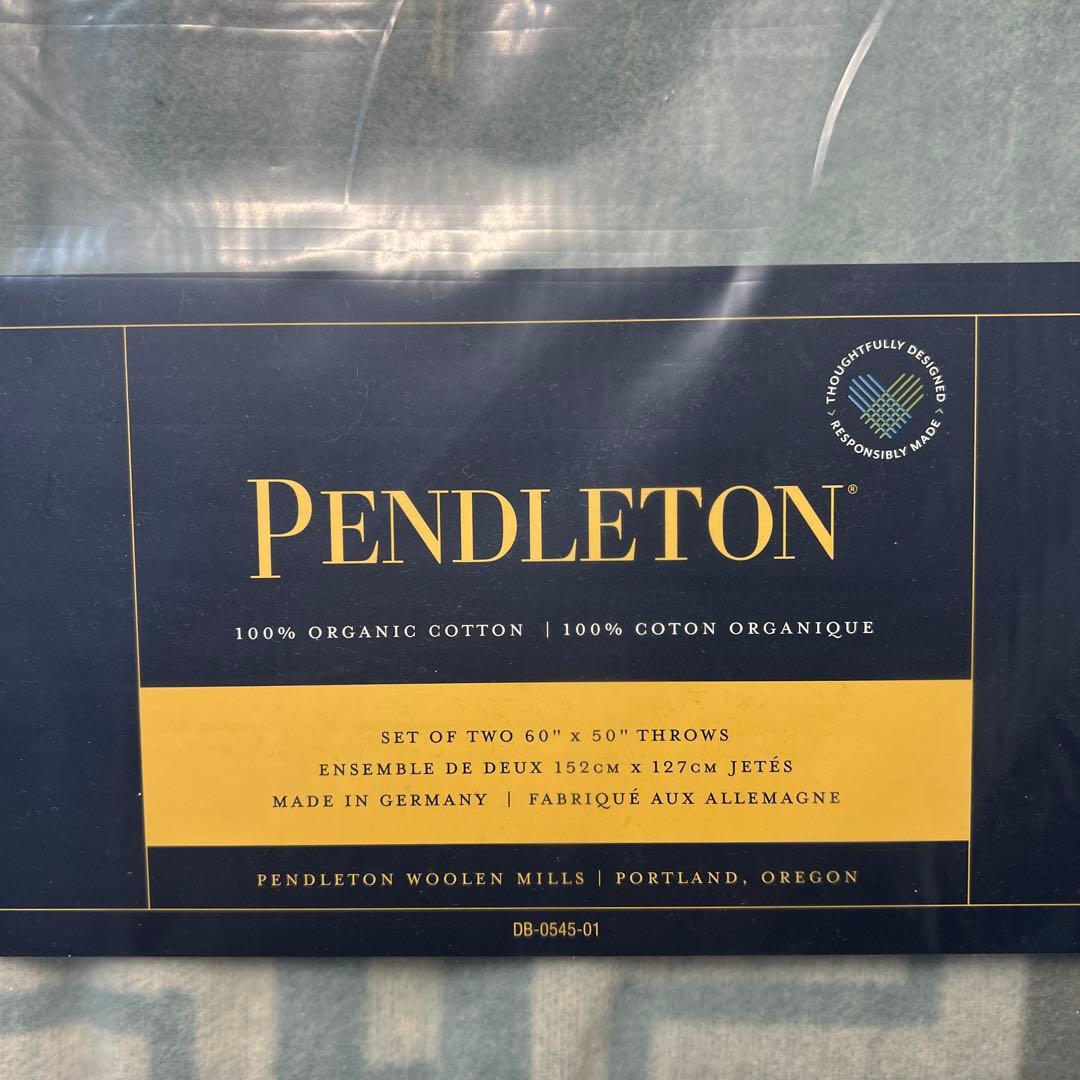 【新品★Pendleton】ペンドルトン オーガニックコットン ブランケット2枚