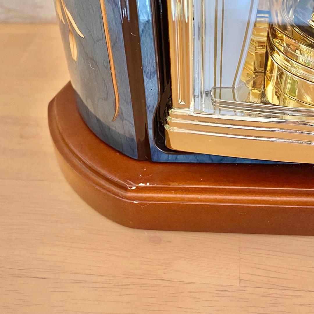 【廃盤品】 リズム RHYTHM 電波時計 置き時計 回転　4RY701HG04