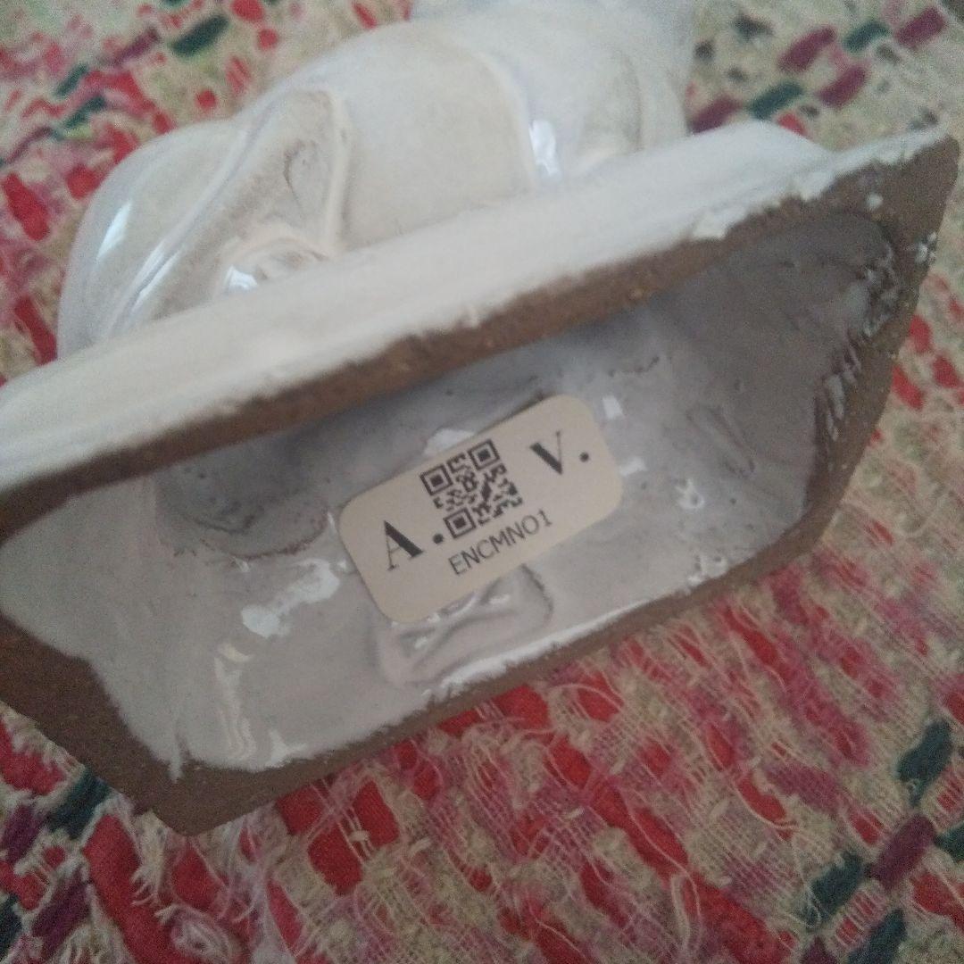 アスティエドゥヴィラット陶器 猫 白 インセンスホルダー MinouCat