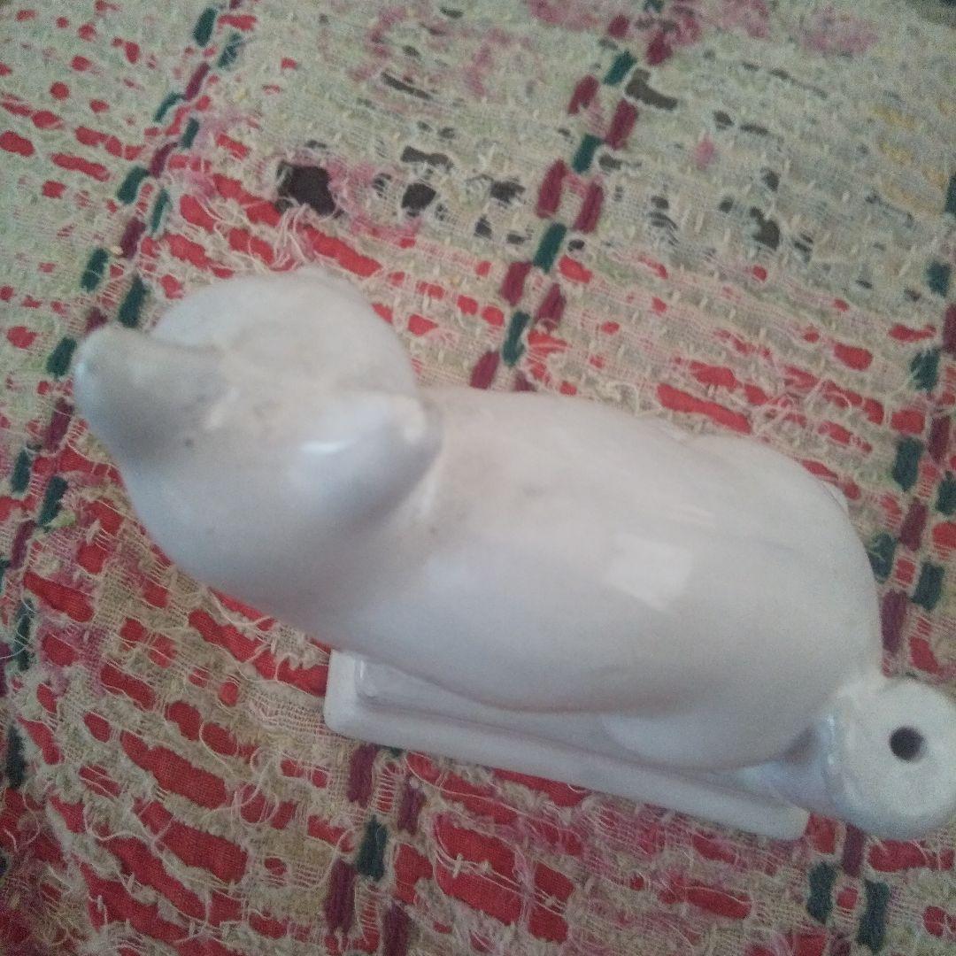 アスティエドゥヴィラット陶器 猫 白 インセンスホルダー MinouCat