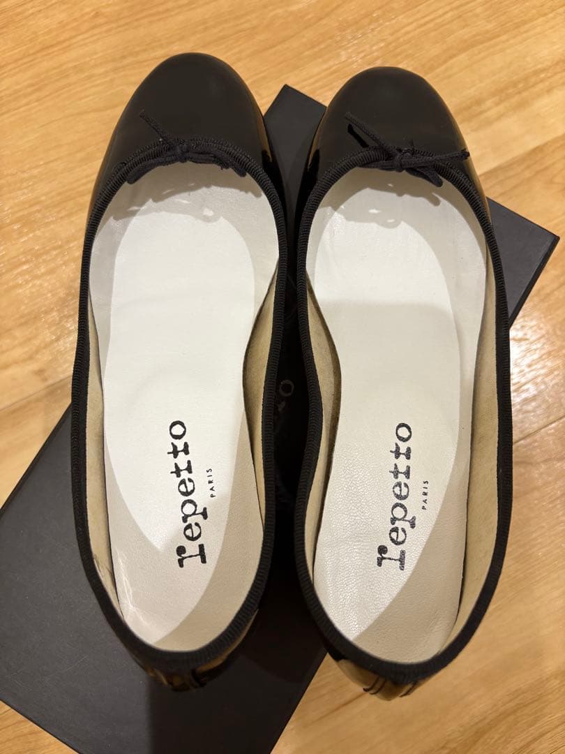 repetto レペットフラットバレーシューズ ブラック 37