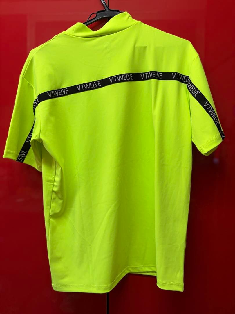 【未使用・タグ付】V12 ゴルフ モックネック イエロー Lサイズ