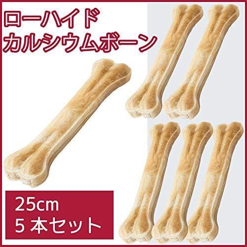 Nana ローハイドカルシウムボーン 犬用ガム (約25cm 5本セット)p