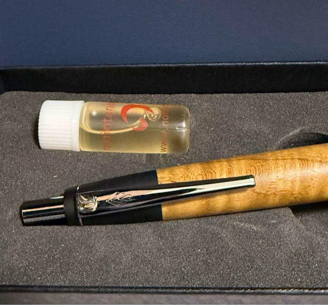 野原工芸 スタンダードボールペン カーリーチーク杢