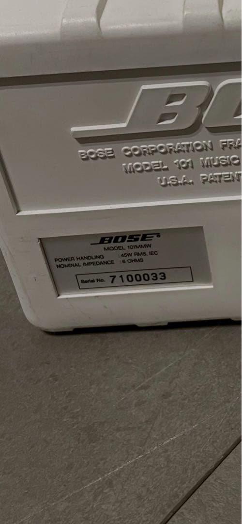 BOSE 101MMW スピーカーシステム 左右ペア 動作確認済み 希少ホワイト