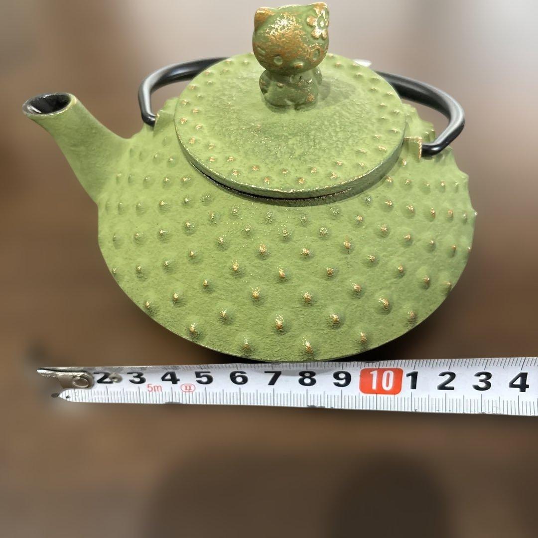 ハローキティ 鉄瓶 緑色 未使用