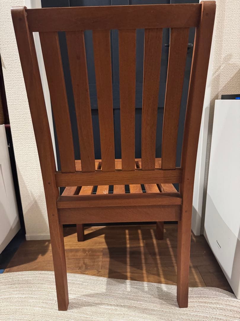 ダイニング/バルコニーチェア 1脚 ハイバックチェア。ハードウッド