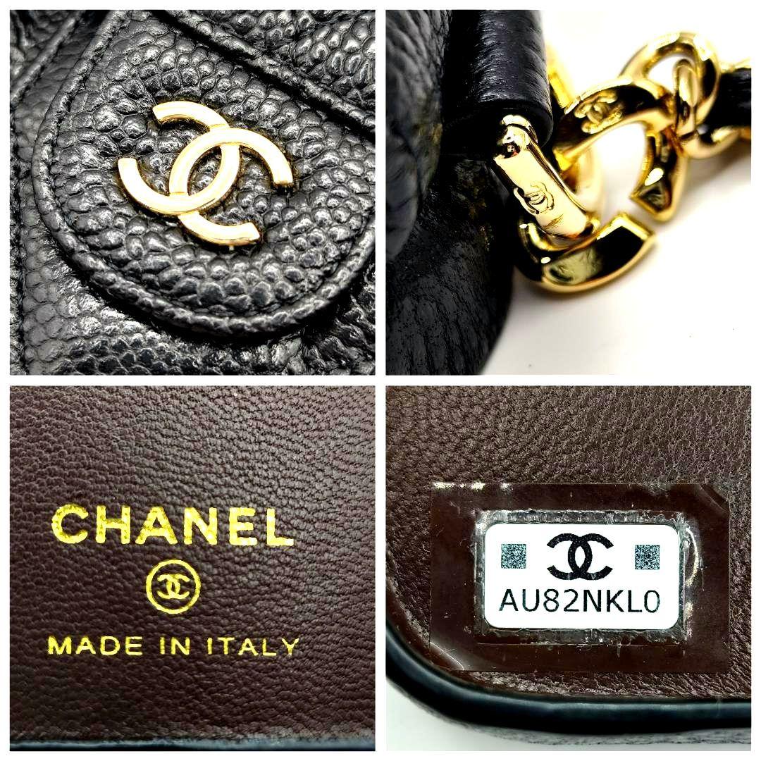 現行極美品！シャネル iPhone14Proスマホケースキャビアスキンマトラッセ