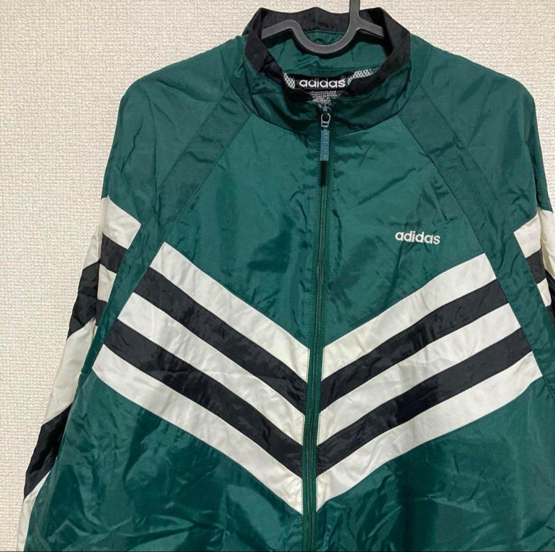 adidas 万国旗タグ ナイロンジャケット 人気カラー L