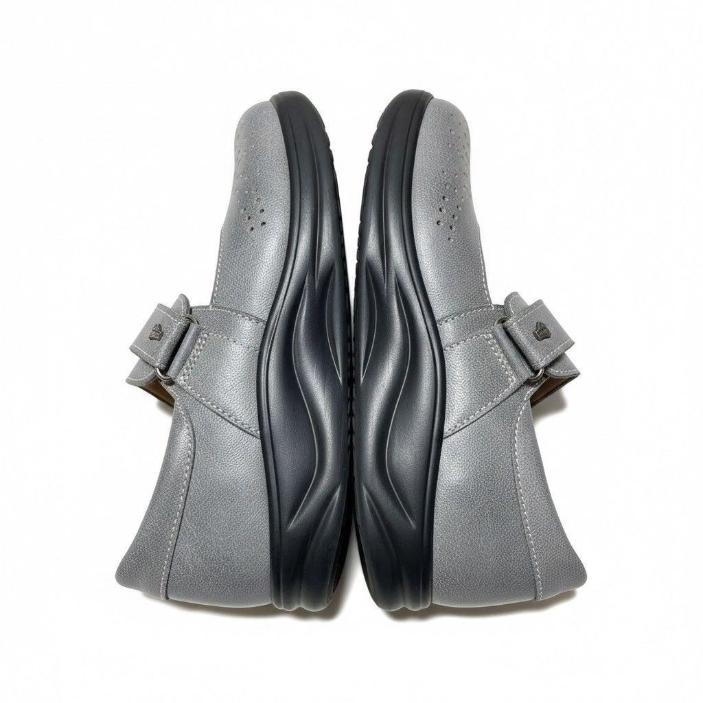 Finn Comfort ウォーキングシューズ ベルクロ　ハドソン　グレー