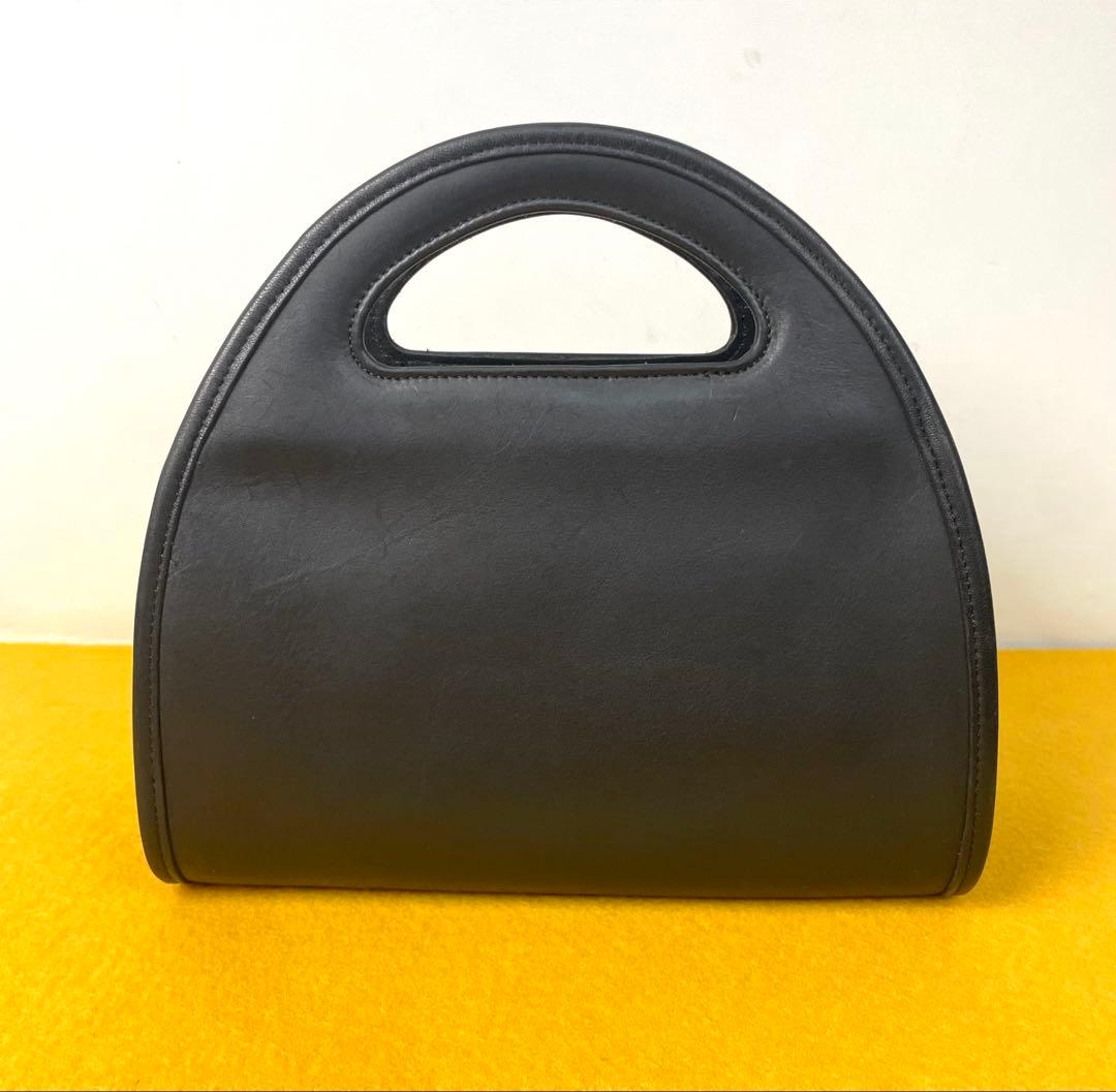 ●OLD COACH 9942 ハーフムーン 2way バッグ ブラック●