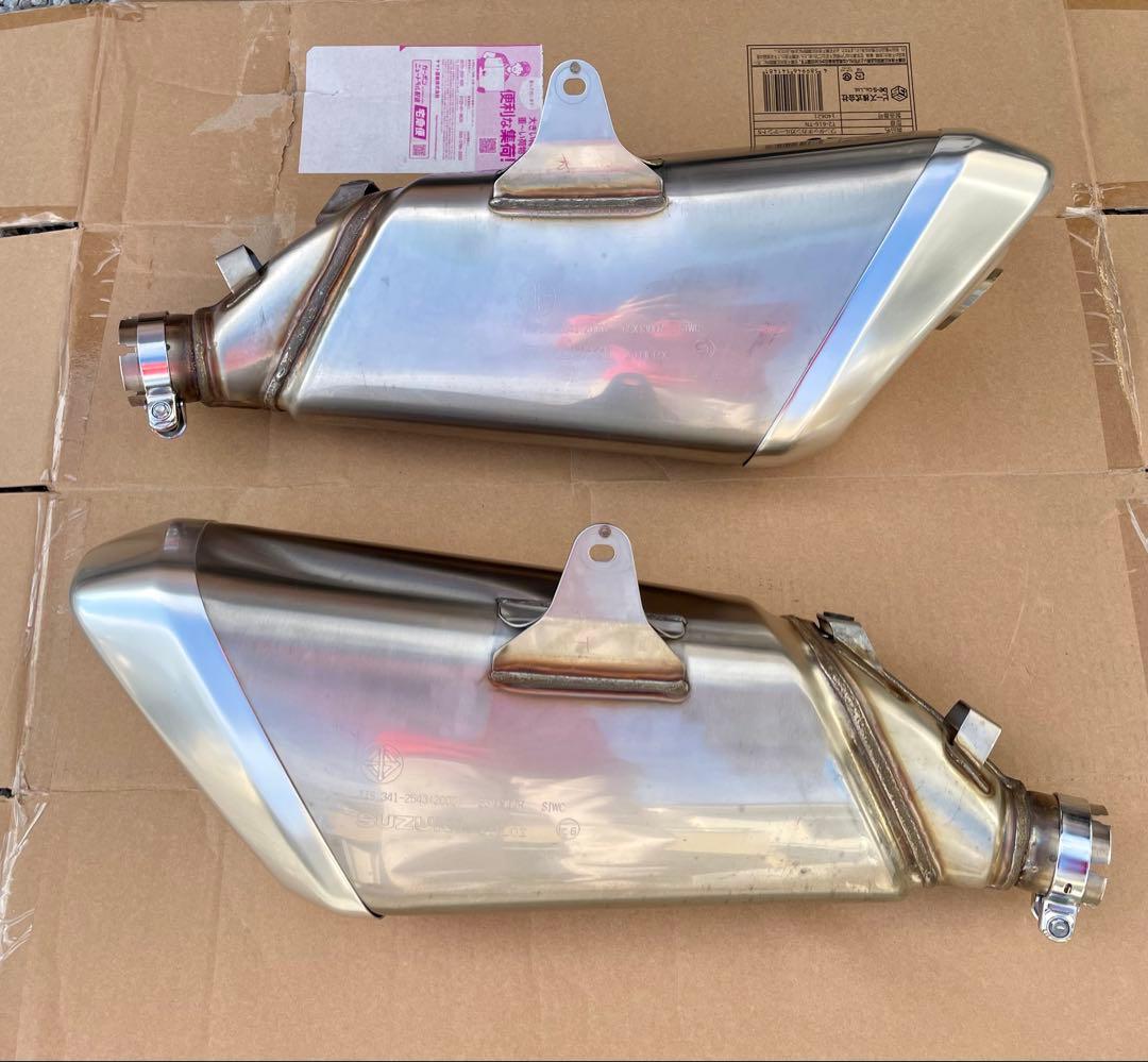 隼 ハヤブサ 純正マフラー サイレンサー 左右セット 3型 EJ11A